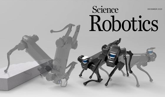 國內第一個榮登Science Robotics封面的四足機器人